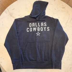 NFL Dallas Cowboys Authentic Dark Blue Sweatshirt Hoodie Size Large